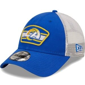 New Era Los Angeles Rams logo patch trucker 9forty SnapBack Hat